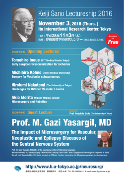 Prof. M. Gazi Yasargil, MD