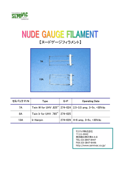 ヌードゲージ交換フィラメント / Nude Gauge Filament