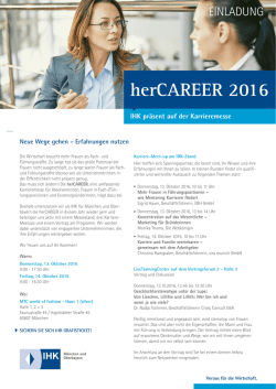 herCAREER 2016 - IHK M&uuml;nchen und Oberbayern