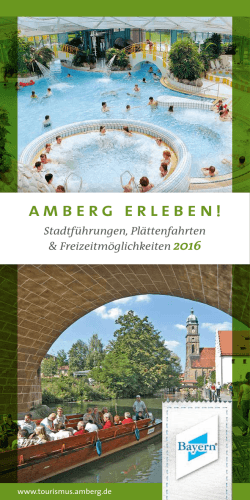 Amberg erleben 2016 - Tourist-Information Amberg
