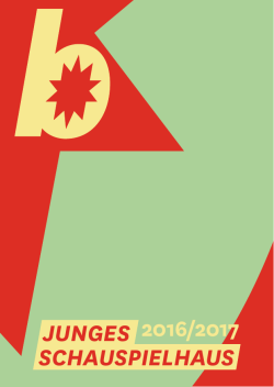 Programm Junges Schauspielhaus 2016/2017