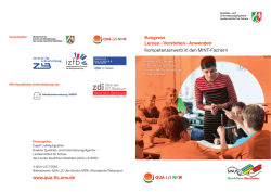 Informationsbrosch&uuml;re - Schulentwicklung NRW
