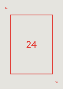 Edition Nr. 24 - Berliner Festspiele