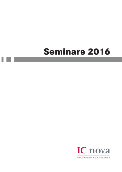 Seminarkatalog 2016