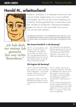 Harald M., arbeitsuchend