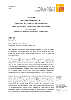 Gru&szlig;wort von Kardinal Reinhard Marx