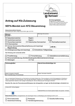 Kfz - Landkreis Rottweil
