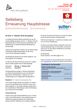 Verbindung Lupsingen-Seltisberg gesperrt