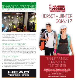 Winterfolder - Hannes Zischka Tennisschule und Tennisshop
