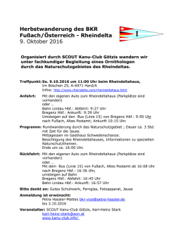 Herbstwanderung des BKR Fu&szlig;ach/&Ouml;sterreich