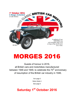 morges 2016 - Swiss Classic British Car Meeting
