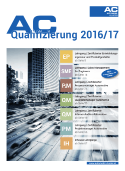 Qualifizierungsprogramm 2016/17