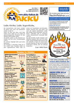 Feuerfest - Jugendzentrum AKKU