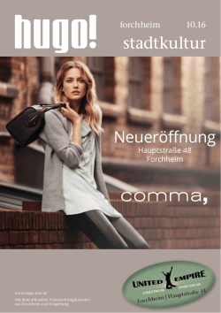 2016 09 Hugo Magazin Forchheim