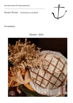 Pfarrbrief Herbst 2016 zum runterladen