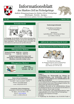 Informationsblatt Oktober 2016