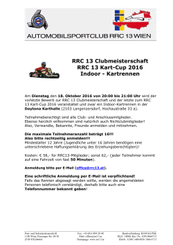 RRC 13 Clubmeisterschaft RRC 13 Kart