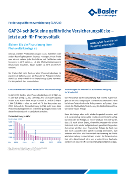 GAP24 - jetzt neu - Photovoltaik