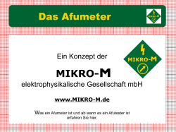 Das Afumeter - MIKRO-M