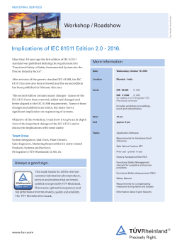 Implications of IEC 61511 Edition 2.0