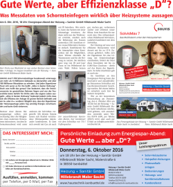 Gute Werte, aber Effizienzklasse &bdquo;D&ldquo;?