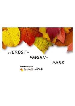 HERBST- FERIEN