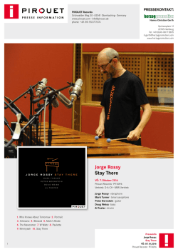 jorge rossy &mdash; stay there