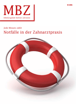 Notfälle in der Zahnarztpraxis