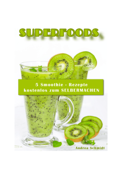 ebook Superfoods und ihre Bedeutung ebook