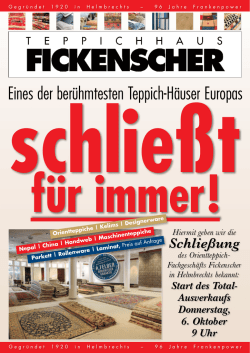 Eines der ber&uuml;hmtesten Teppich-H&auml;user Europas