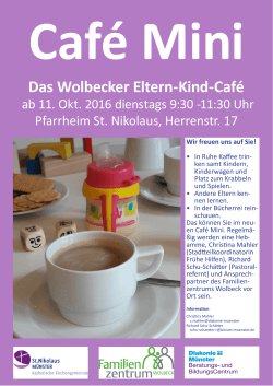 Das Wolbecker Eltern-Kind-Café