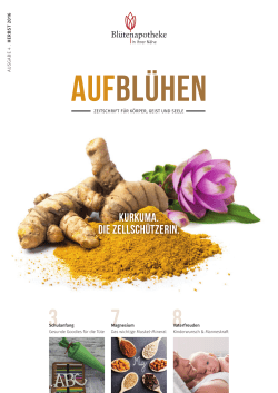 Herbstausgabe 2016 - Bl&uuml;ten Apotheke Traun