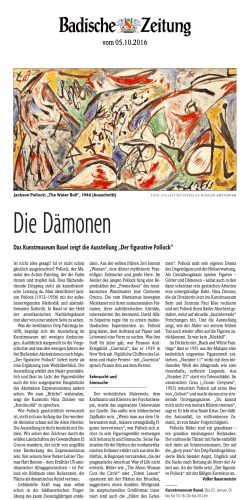 Die Dämonen - Kunstmuseum Basel