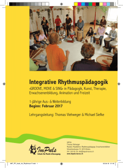 Integrative Rhythmusp&auml;dagogik