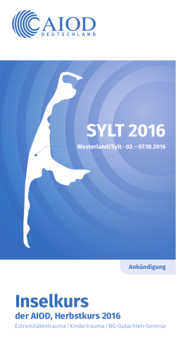 Inselkurs SYLT 2016