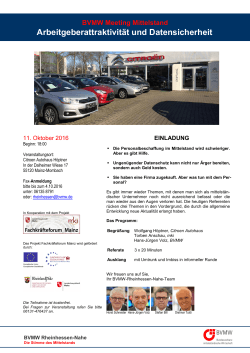 Einladung 10.11.2016 - Fachkräfteforum Mainz