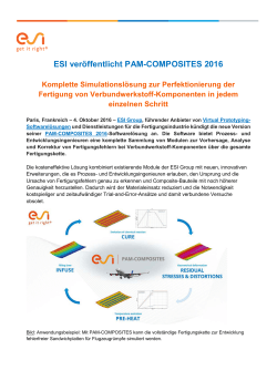 ESI veröffentlicht PAM-COMPOSITES 2016