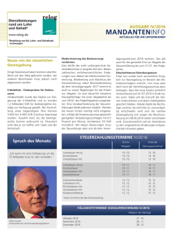 mandanteninfo - TeamMittelstand
