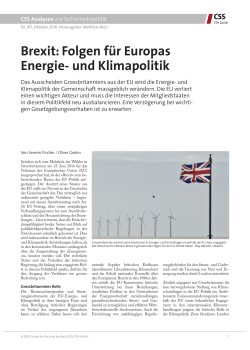Brexit: Folgen für Europas Energie- und - CSS