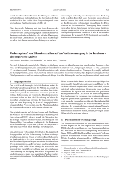 eine empirische Analyse