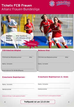 Tickets FCB Frauen
