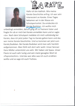 Aathish - Karate Budokan Thun