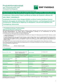 Produktinformationsblatt