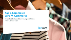 Aus E-Commerce wird M-Commerce