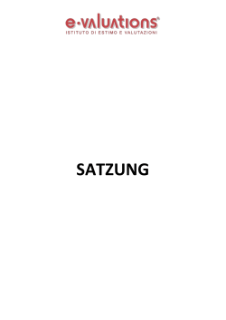satzung - E-Valuations