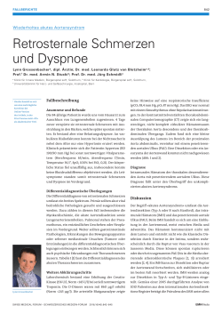 Retrosternale Schmerzen und Dyspnoe