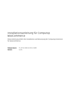 Installationsanleitung für Computop WooCommerce