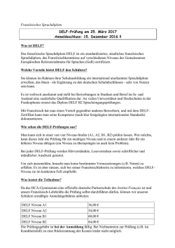 Informationen zur DELF