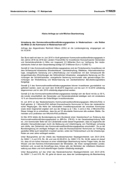 Drucksachen allgemein - Nieders&auml;chsischer Landtag