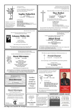 Horst H&ouml;rrmann - Camberger Anzeiger